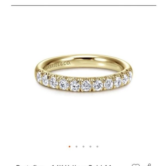 Gabriel & Co 14kt Yellow Band Ring